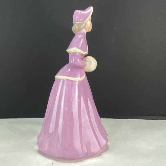 Vintage Holland Mold Victorian Lady With Muff Figurine - Picture 4 of 9